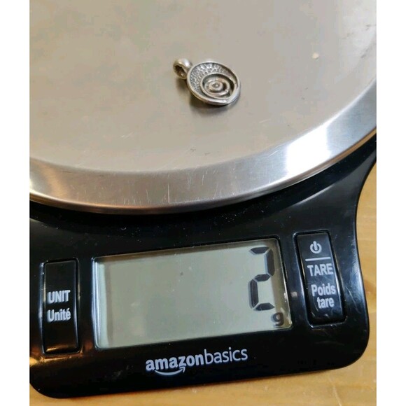 Unmarked Tested Sterling Silver Spiral Pendant Concentric Circles ~3/4" Native - Picture 5 of 5